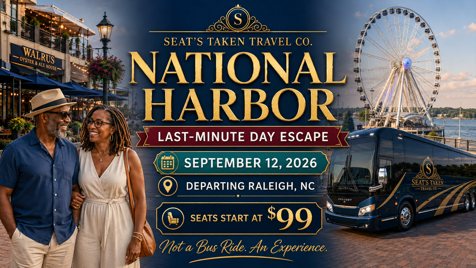 National Harbor Last-Minute Day Escape flyer